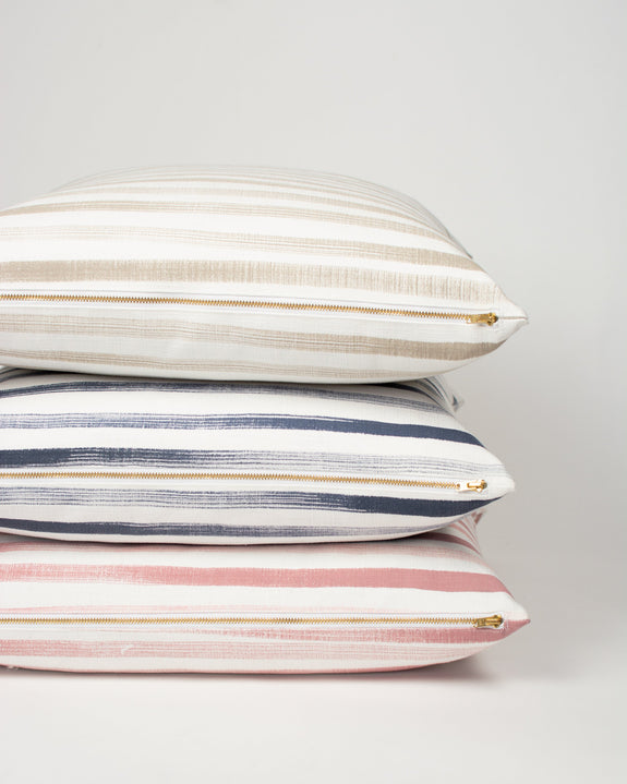 Hand Painted Stripe Pillow Sand