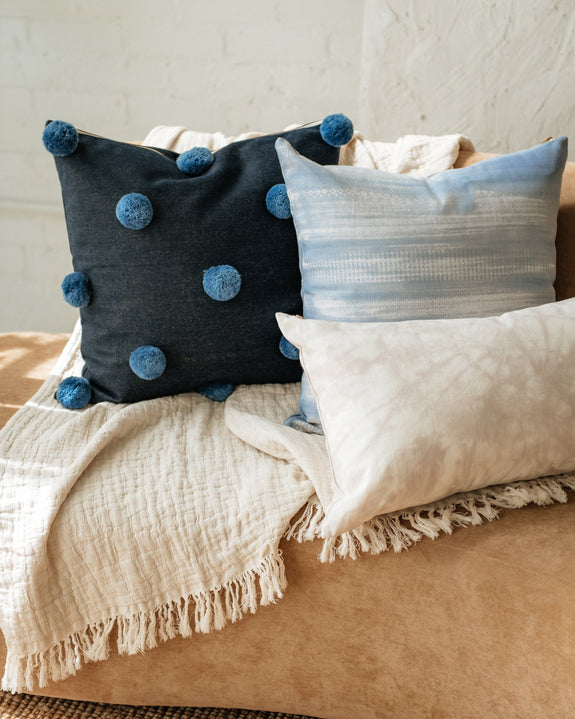 Watercolour Pillow Blue