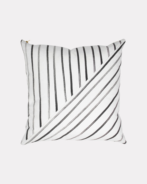 The Stripes Pillow Black