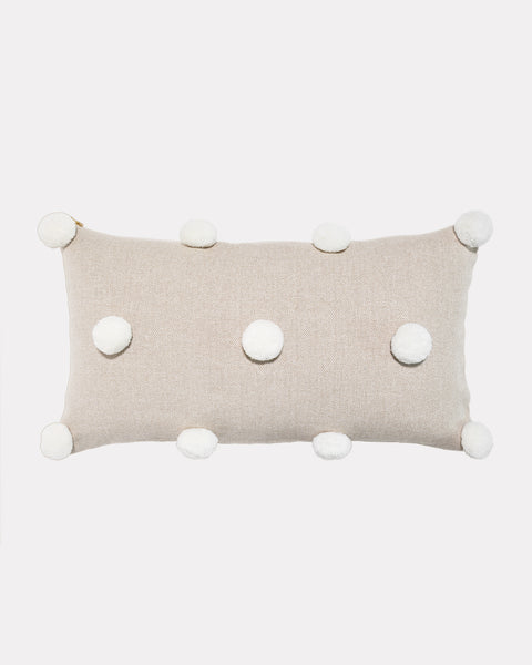 Pom pom lumbar pillow best sale